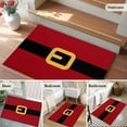 thumbnail image 6 of Yellow Black Area&nbsp;Rug 2x3ft Santa Claus Belt Christmas Red Non-Slip&nbsp;Washable Square&nbsp;Rugs Soft Felt Indoor Floor Mat for Bedroom Kitchen Living Room Bathroom, 6 of 9