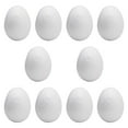 thumbnail image 2 of Huevos de espuma, huevos de Pascua blancos para manualidades, huevos de imitación, huevos de poliestireno para guardería, decoración navideña DIY para 10 Uds. 12x82 cm, 2 of 8