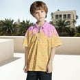 thumbnail image 2 of MEZZALL Boys Short Sleeve Shirt Casual Party Wear Comfortable Knit Tops For Kids Polo Shirt Ice Cream Printed All Season Adorable Toddler Blouses Clothing, 2 of 7