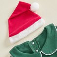 thumbnail image 6 of Cjfdfy Newborn Baby Boy Girl Christmas Outfits My First Christmas Embroidery Long Sleeve Waffle Knit Romper And Hat 2Pcs Infant Cute Christmas Tree Fall Winter Outfit 0-18M, 6 of 9