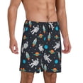 thumbnail image 2 of Sikiie Space Mens Pajama Shorts, Lightweight Lounge Pant with Pockets Soft Sleep Pj Shorts for MenMedium, 2 of 6