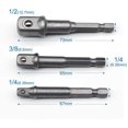 thumbnail image 5 of 8 piezas 1/4 "3/8" 1/2 "portapuntas magnético adaptador de extensión de destornillador hexagonal/destornillador cuadrado surtido, 5 of 5