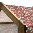 thumbnail image 4 of Poppy Flower Pet House, Abstract Pattern with Garden Foliage Botanical Bouquets Organic Meadows, Outdoor & Indoor Portable Dog Kennel with Pillow and Cover, 5 Sizes, Green Red White, by Ambesonne, 4 of 4