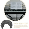 thumbnail image 3 of Raindrops Grey Fabric Piano Keyboard Cover for 88 Key Electronic Piano with Dust Resistant Protective Cloth, 3 of 8