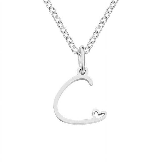 Collar de letras, cadena de clavícula con personalidad femenina, collar de acero inoxidable con personalidad