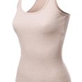 thumbnail image 4 of FashionOutfit Women's Basic Solid Ribbed Racerback Sleeveless Tank Tops, 4 of 4