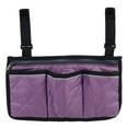 thumbnail image 2 of Sac de Rangement Imperméable pour Accoudoir de Fauteuil Roulant avec Bandes Réfléchissantes pour Accessoires de Transport, 2 of 6