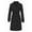 Black, variant on Women'S Double Breasted Long Sleeves Long Trench Coat Windproof Classic Lapel Slim Overcoat with Belt Red L