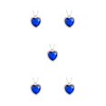thumbnail image 2 of Collar de mujer Sonducket Colgante decorativo de diamantes de imitación Corazón Azul Rojo, 2 of 6