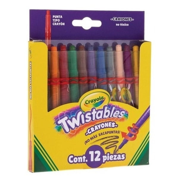 Crayón Escolar Twistable Mini Estuche C/12 Colores Crayola | Walmart en