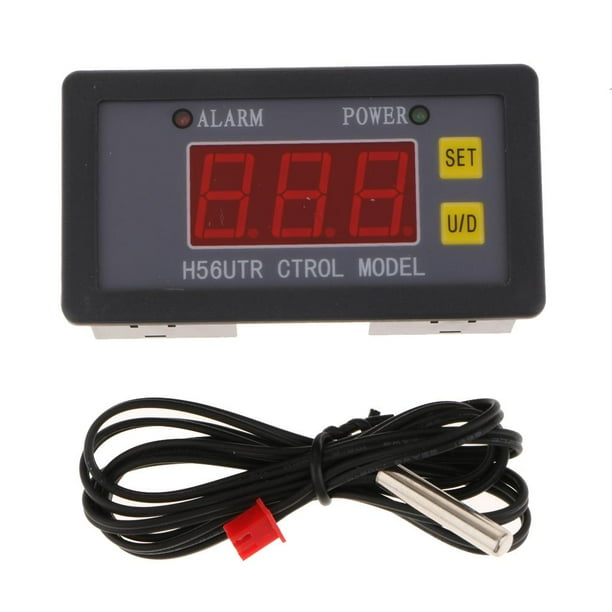 H56TR LCD Digital Temperature Controller 55 120 with Probe 10A Without Cover