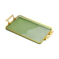 thumbnail image 3 of Bandeja para servir, bandeja de almacenamiento de joyas, bandeja Rectangular para servir tazas de café, bandeja decorativa, organizador de baño para verde, 3 of 8