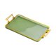thumbnail image 3 of Bandeja para Servir Perfecl con Asas Rectangular para Almacenamiento de Joyas y Bebidas Verde, 3 of 8