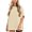 Light yellow, variant on Womens Oversized T Shirts Summer Casual Loose Fit Striped Knit Batwing Sleeves Tunic Tops