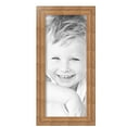 thumbnail image 2 of ArtToFrames 8" x 19" Gold with Green Tones Picture Frame, 8x19 inch Gold Wood Poster Frame (WOM-5079), 5 Pack, 2 of 5