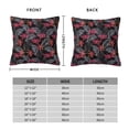 thumbnail image 2 of Pofeuu Colorful Hawaii Palms Print Double-sided plush pillowcase Square Throw Pillow Covers Pillows Cover for Living Room Bedroom Sofa Couch Cushion Cover（No pillow core）-16"x16", 2 of 7