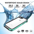 thumbnail image 3 of BELTRON aquaLife Waterproof, Shock & Drop Proof, Dirt Proof, Heavy Duty Case Compatible with: iPhone 7/8 IP68 Rated, MIL-STD-810G Certified Features: 360 Watertight Sealed Design Teal, 3 of 8
