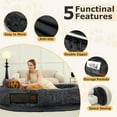 thumbnail image 2 of SWITTE Human Dog Bed for Adult, 71"x47"x13" Washable Large Human Size Dog Bed with Blanket for People Doze Off, Removable Giant Dog Bed with Pillow for Adult Pet - Dark Grey, 2 of 7