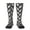 2 Black-2, variant on Bowling Pins Print Contrast Color Stockings, Elastic Sports Socks Warm Socks Clothing Accessories, Adult Unisex
