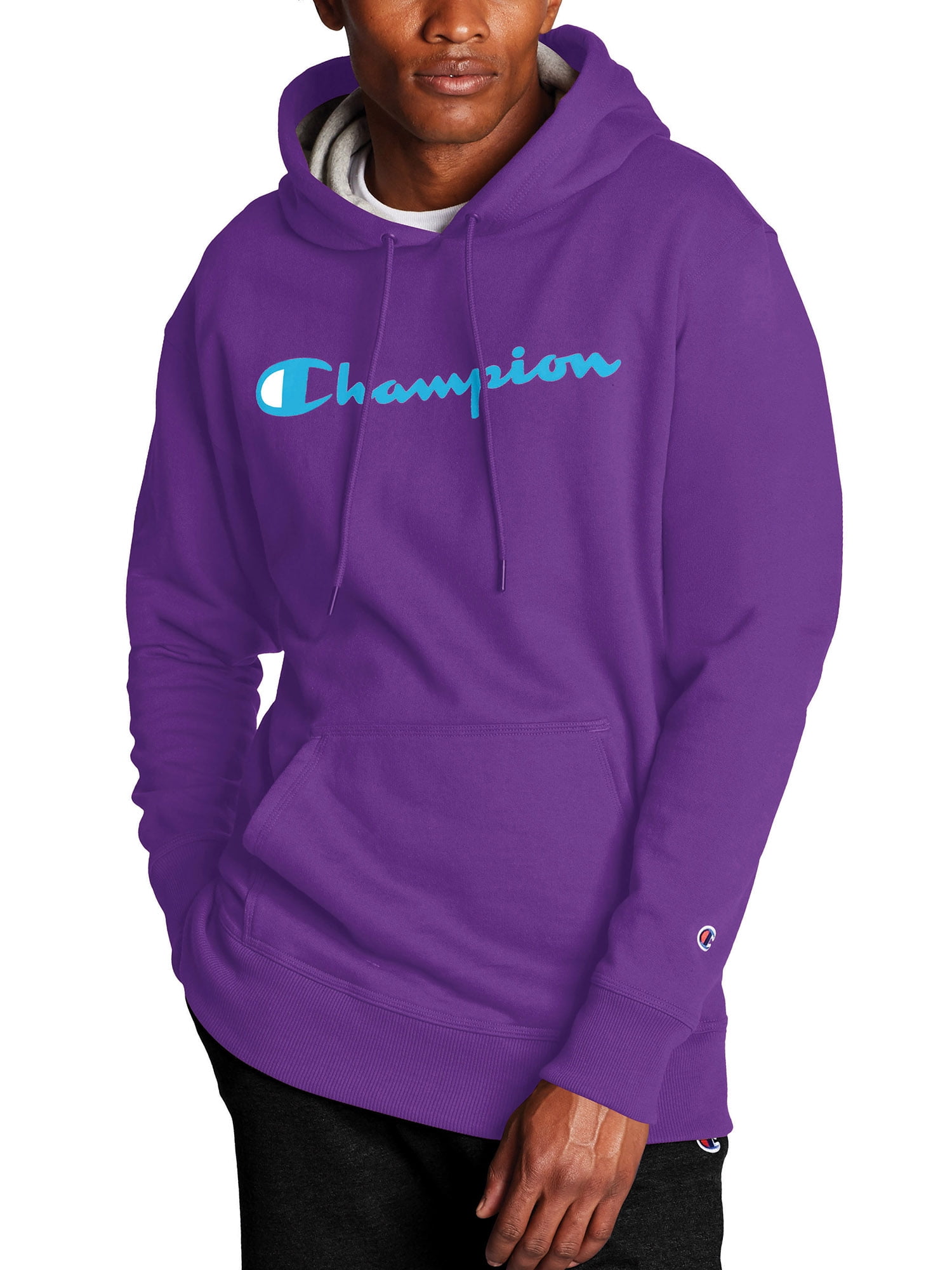 purple mens champion hoodie