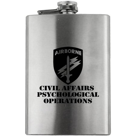 

Army Civil Affairs & Psychological Operations Subdued 8oz. Flask