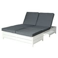 Mainstays Asher Springs Outdoor Double Chaise Lounge Bench White