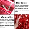 thumbnail image 6 of Red Foil Fringe Curtain, Metallic Photo Booth Backdrop Tinsel Door Curtains for Wedding Birthday Bridal Shower Baby Shower Bachelorette Christmas Party Decorations(3 Pack, 6.56ft x 3.28ft), 6 of 6