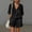 #0221-Black, variant on Women's Short Sleeve Linen Shorts Set, Casual Round Neck Blouse with High Waist Pocket Shorts, Soft Breathable Summer Two Piece Outfit for Spring, Cute Cozy Matching Set Gift