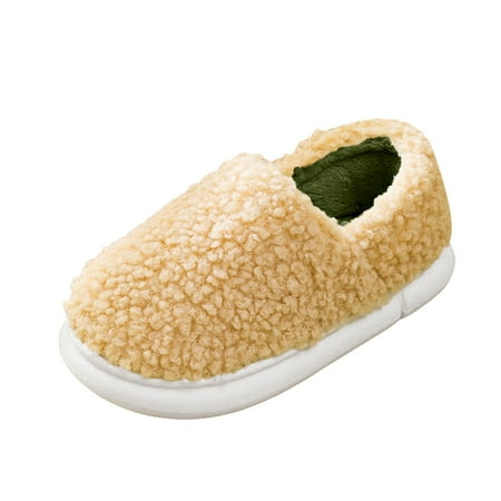 

nsendm Slippers for Women Womens Couples Cotton Slippers Autumn Winter Home Warm Shoes Womens Robe And Slippers Set Yellow 8