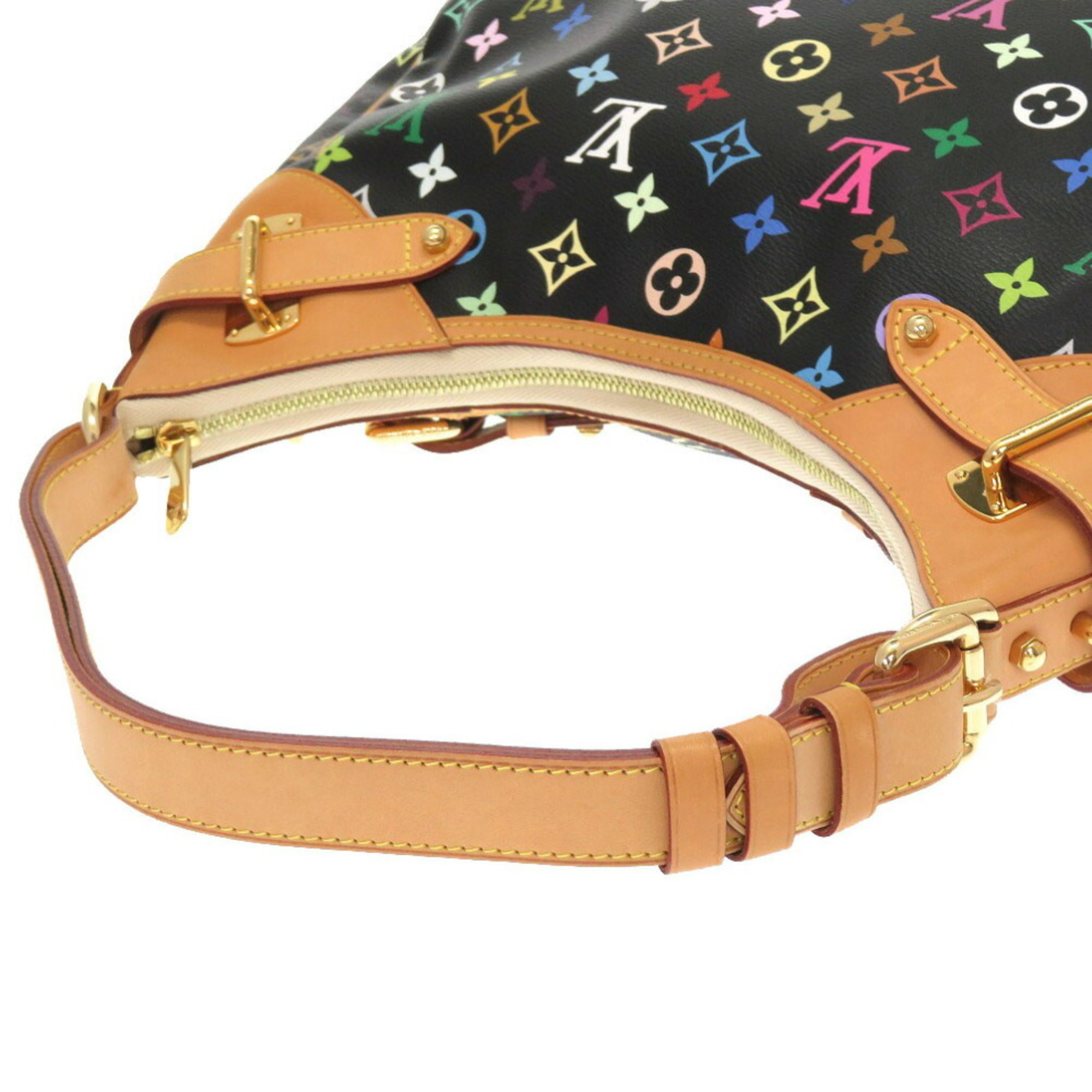 Authenticated used Louis Vuitton Monogram Multicolor Greta Noir M4, Adult Unisex, Size: (HxWxD): 26cm x 35cm x 10cm / 10.23'' x 13.77'' x 3.93