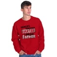 thumbnail image 5 of Funny Worlds Greatest Father Farter Men's Crewneck Sweatshirt Brisco Brands 5X, 5 of 6