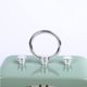 thumbnail image 5 of Reloj despertador analógico de 8,5 cm, color verde agua, cuadrado, silencioso, pequeño, de metal, para viaje, para niños, dormitorio, mesita de noche, sala de estar, oficina oso de fresa Electrónica, 5 of 5