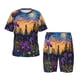 thumbnail image 1 of Balery Cosmic Irises At Twilight Conjunto de Pijama Infantil de Manga Corta con Estampado – Ropa de Dormir de Algodón Suave-3X-Large, 1 of 6
