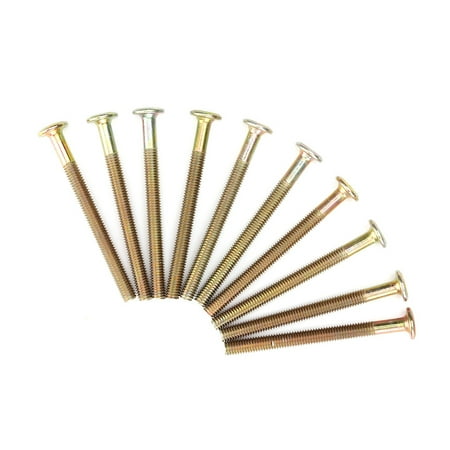 

10PCS M6 Carbon Steel 70mm Furniture Bolts With 6mm Barrel Nuts Connector Fastener