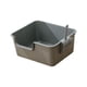 thumbnail image 1 of Caja de arena para gatos, caja de arena para gatitos, caja de arena portátil para gatos, caja de arena para gatos, abierta Gris, 1 of 7
