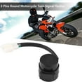 thumbnail image 4 of Justharion Wear Resistant 3 Pin Round Turn Signal Flasher For Motorcycles Clear Road Safety 1Set, 4 of 6