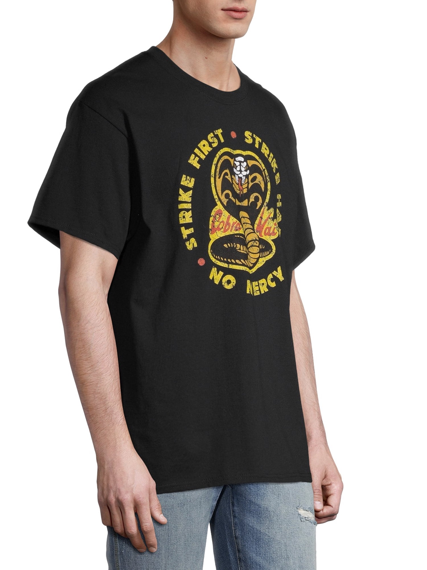 Cobra Kai Short Sleeve Graphic Relaxed Fit T-Shirt (Men's or Men's Big & Tall) 1 Pack