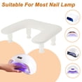 thumbnail image 7 of Unique Bargains Nail Arm Rest with Height Adjustment U Shaped Manicure Hand Rest Detachable Arm Rest for Nail Tech for Salons or Home Use Beige, 7 of 7