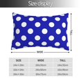 thumbnail image 2 of Kdxio Cotton Pillow Cases 14"x20" Pillowcases,Soft and Breathable Bedroom Pillow Cases-Blue And White Polka Dot-No Pillow Core, 2 of 5