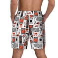 thumbnail image 4 of Goofa Modern Life Printed Men's Swim Trunks Board Shorts Quick Dry Mens Swimming Trunks with Compression Liner,Breathable Fit Hawaii Beach Shorts-Medium, 4 of 9