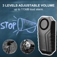 thumbnail image 2 of WSDCAM Bike Alarm with Remote 2 Pack, 113dB Wireless Anti-Theft Vibration Motorcycle Bicycle Alarm Vehicle Security Alarm System (Black), 2 of 6