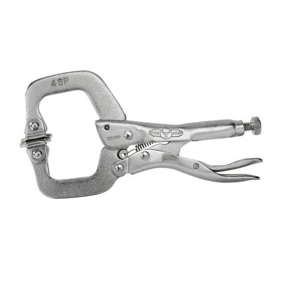 IRWIN Vise-Grip - 4SP Locking C-Clamp Swivel Pad 100mm (4in)