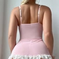 thumbnail image 5 of Sexy Garter Belt Mesh Lace Babydoll Lingerie Dress Set with Thong, 5 of 6