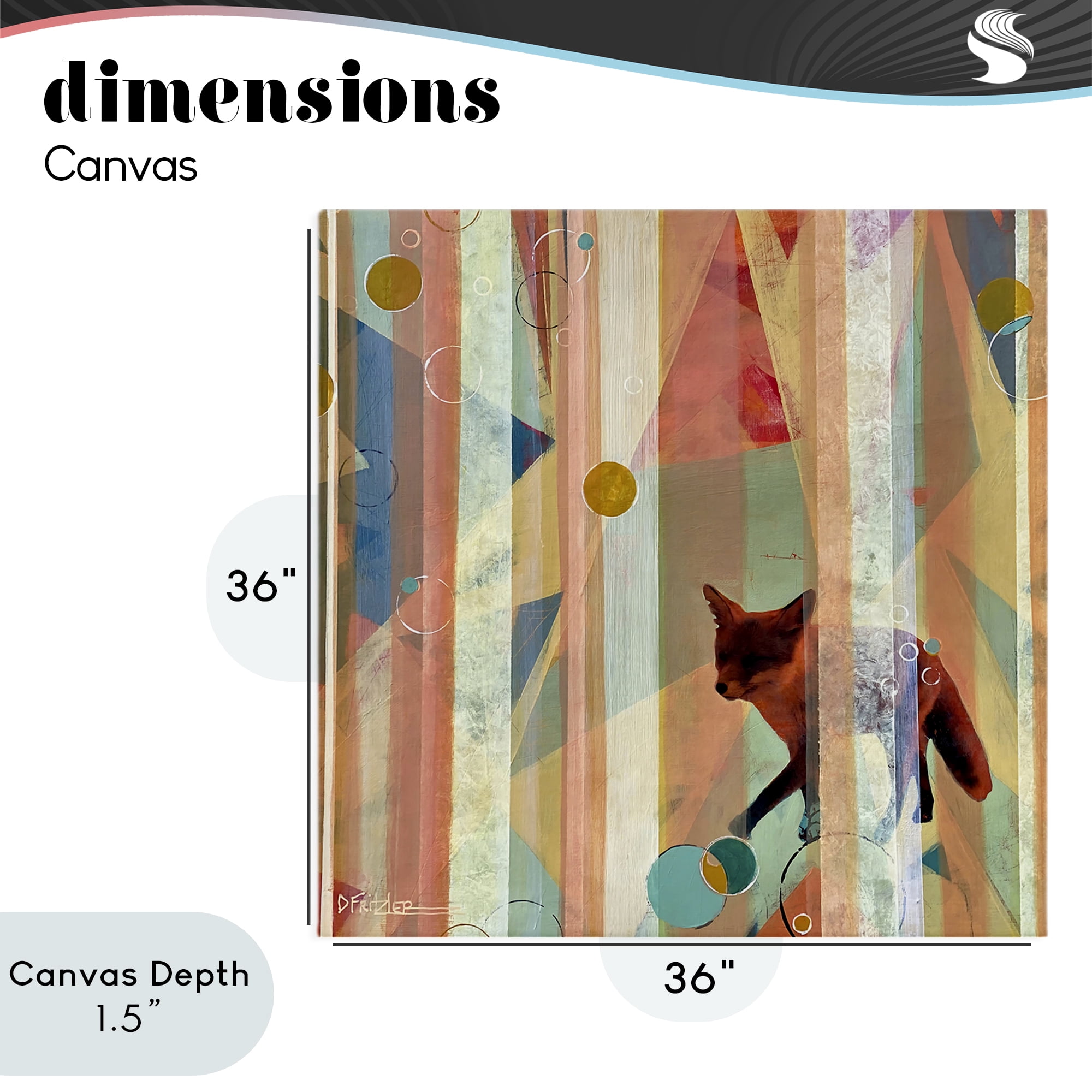 Stupell Industries Making My Move Fox Canvas Wall Art, design by Dianna Fritzler