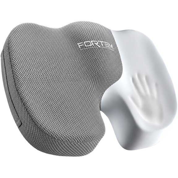 FORTEM Seat Cushion, Office Chair Cushion, Memory Foam Car Seat Cushions, Sciatica Coccyx Tailbone Pain Relief, Chair Cushions for Back Support, Sitting Pad for Gaming, Washable Cover, Non Slip