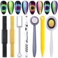 thumbnail image 2 of Imán de ojos de gato 12 en 1, tablero de palo magnético de efecto fuerte para ojos de gato 9D, efecto de tira de línea 3D, bolígrafo magnético multifunción QYM unisex, 2 of 2