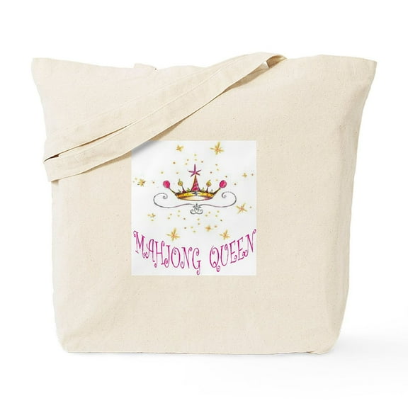 CafePress - MAHJONG QUEEN Tote Bag - Unisex Canvas Tote Bag, Beige, 1-Piece
