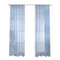 thumbnail image 1 of Cortina de poliéster para ventana, cenefas de gasa para decoración de dormitorio y sala de estar (azul), 1 of 8