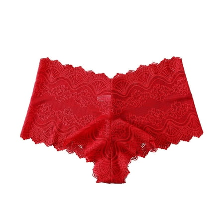 

Women Underwear Thong A Set Colors Optiont Lingerie Hollow Flowers Sides Lace Thong Panties For Women