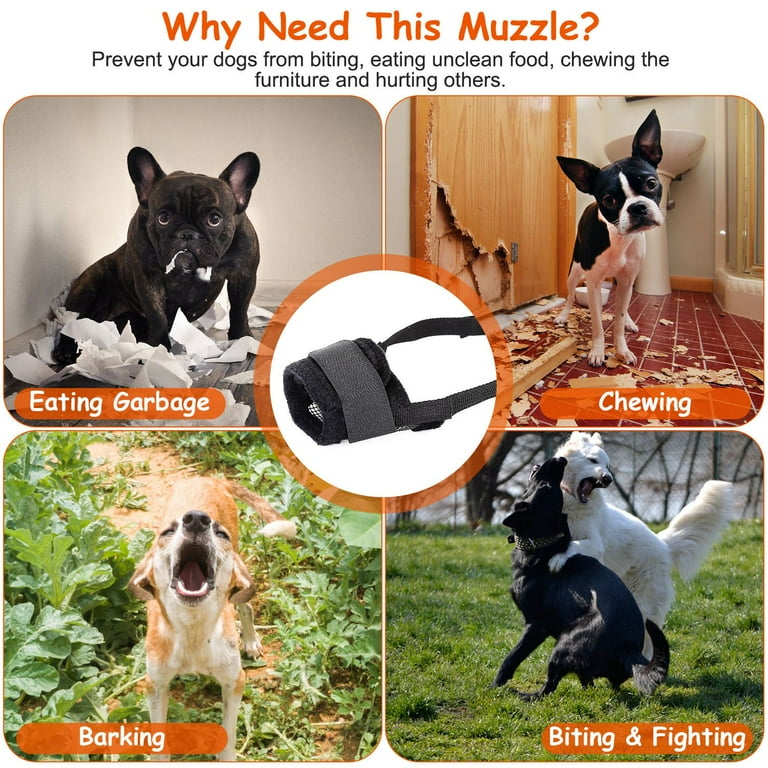 Fabric Dog Muzzle Grooming Mask for Anti Biting Barking Chewing